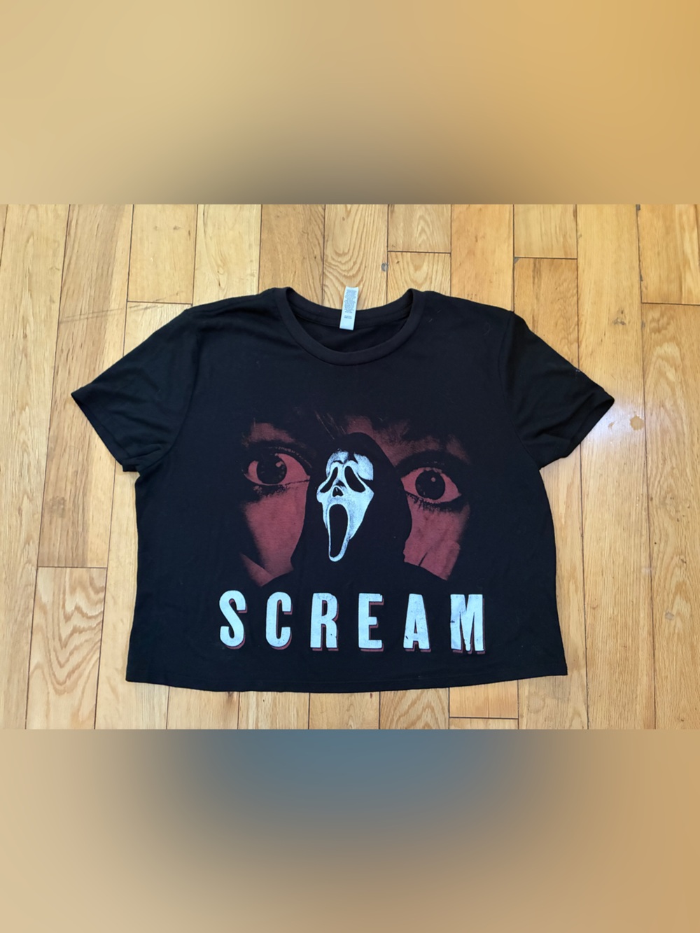 Scream “Ghostface” cropped tee - Pentagram Peter Pan